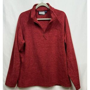 Mountain Warehouse Mens Snowdon Fleece Long Sleeve‎  Red - Size L